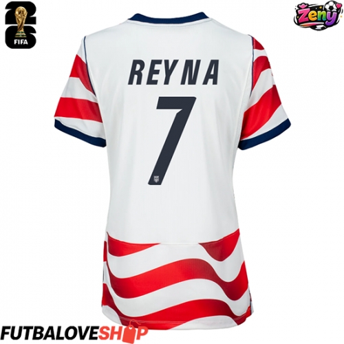 Dres Spojené štáty Giovanni Reyna #7 Domáci pre Ženy MS 2026 Krátky Rukáv